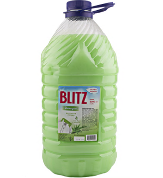 Засіб для миття посуду BLITZ бальзам Алое-вера пет пляшка 5 л.